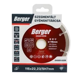 BERGER szegmentált gyémánttárcsa 115x22,23/SH7mm