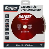 BERGER szegmentált gyémánttárcsa 230x22,23/SH7mm