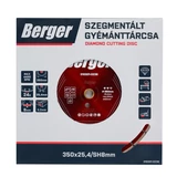 BERGER szegmentált gyémánttárcsa 350x25,4/SH8mm