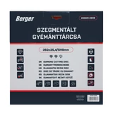 BERGER szegmentált gyémánttárcsa 350x25,4/SH8mm