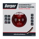 BERGER szegmentált gyémánttárcsa 400x25,4/SH8mm