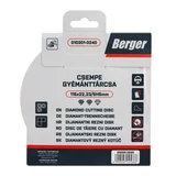 BERGER csempe gyémánttárcsa 115x22,23/SH5mm