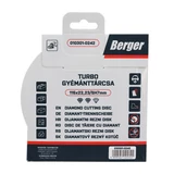 BERGER turbo gyémánttárcsa 115x22,23/SH7mm