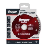 BERGER turbo gyémánttárcsa 125x22,23/SH7mm
