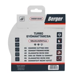 BERGER turbo gyémánttárcsa 125x22,23/SH7mm
