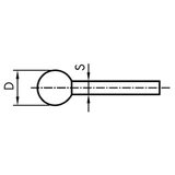 WEILER Csapos csiszolókő, gömbölyű rózsaszín 20xS6 4A60P4V F52H