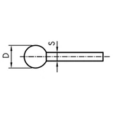 WEILER Csapos csiszolókő, gömbölyű rózsaszín 20xS6 4A60P4V F52H