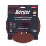BERGER tépőzáras csiszolólap 10 lyukas d225/P180 5db
