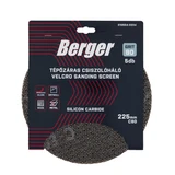 BERGER tépőzáras csiszolóháló d225/C80 5db