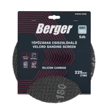 BERGER tépőzáras csiszolóháló d225/C180 5db