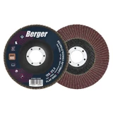 BERGER lamellás csiszolótányér F27 egyenes 125x22,2 P60A