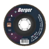 BERGER lamellás csiszolótányér F27 egyenes 125x22,2 P60A
