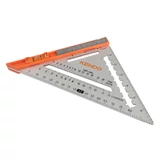 KENDO szögskálás talpas derékszög vonalzó 185x260mm No.35315