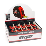 BERGER mérőszalag, gumírozott 8mx25mm