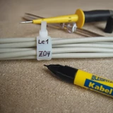 BLEISPITZ kábeljelölő d0,75mm fekete 10db No.0747