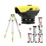 LEICA Optikai szintező NA532 + műszerállvány CTP104 + szintezőléc CLR102