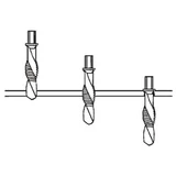 BOHRCRAFT metrikus kombinált gépi menetfúró HSS-G M6xSW1/4"