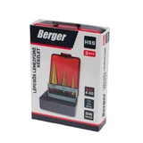 BERGER lépcsős lemezfúró készlet HSS 3r. 4-30 Metal-Box