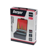 BERGER lépcsős lemezfúró készlet HSS 3r. 4-30 Metal-Box