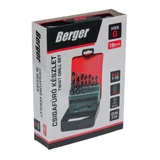 BERGER csigafúró készlet HSS-G 19r. 1,0-10,0/0,5 Metal-Box