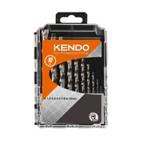KENDO csigafúró készlet HSS-G 10r. 1,0-10,0/1,0 P-Box No.11603033