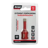 BERGER menetes gyémánt fúrókorona 10x63xSH10mm/M14