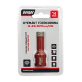 BERGER menetes gyémánt fúrókorona 14x63xSH10mm/M14
