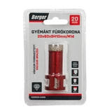 BERGER menetes gyémánt fúrókorona 20x60xSH10mm/M14