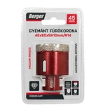 BERGER menetes gyémánt fúrókorona 45x60xSH10mm/M14