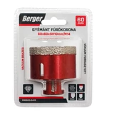BERGER menetes gyémánt fúrókorona 60x60xSH10mm/M14