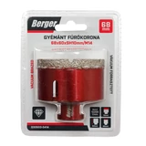 BERGER menetes gyémánt fúrókorona 68x60xSH10mm/M14