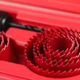 BERGER körkivágó készlet műanyag, fa, gipszkarton 12r. 19-64mm