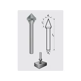 BERGER turbómaró kúpos süllyesztő 90° KSK 1206/S6 MY