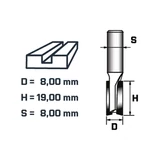 BERGER horonymaró HM D8xH19xS8 mm