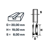 BERGER horonymaró HM D20xH19xS8 mm