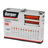 BERGER felsőmaró készlet 8mm befogócsappal HM 12r. alu boxban