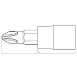HANS 1/4" Phillips bit-dugókulcsfej PH4 2022PH4