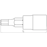 HANS 1/4" imbusz bit-dugókulcsfej SW3 2026M03