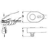 HANS 1/4" racsnis hajtókar 48T Quick Ergo CrV 2160GQ