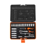 KENDO 1/4" dugókulcskészlet 25r. 4-14mm No.90561