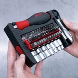 WIHA 1/4" ProBuddy EVO dugókulcs és bit készlet kompakt tartóban 40r./No.46960