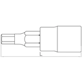 HANS 3/8" imbusz bit-dugókulcsfej SW6 3026M06