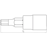 HANS 1/2" imbusz bit-dugókulcsfej SW4 4026M04