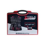 Z-TOOLS 1/4"+3/8"+1/2" szerszámkészlet 172r.