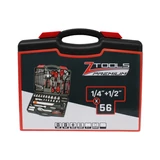Z-TOOLS 1/4"+1/2" szerszámkészlet 56r.