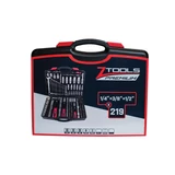 Z-TOOLS 1/4"+3/8"+1/2" szerszámkészlet 219r.