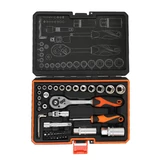 KENDO 1/4"+3/8" dugókulcskészlet 45r. 4-19mm No.90591