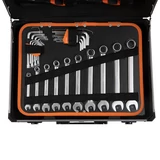 KENDO 1/4"+1/2" szerszámkészlet 124r. alu kofferben No.90702
