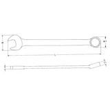 HANS csillag-villás kulcs 7mm CrV 1161M07