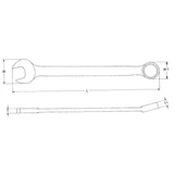 HANS csillag-villás kulcs 1-1/4" CrV 1161A32